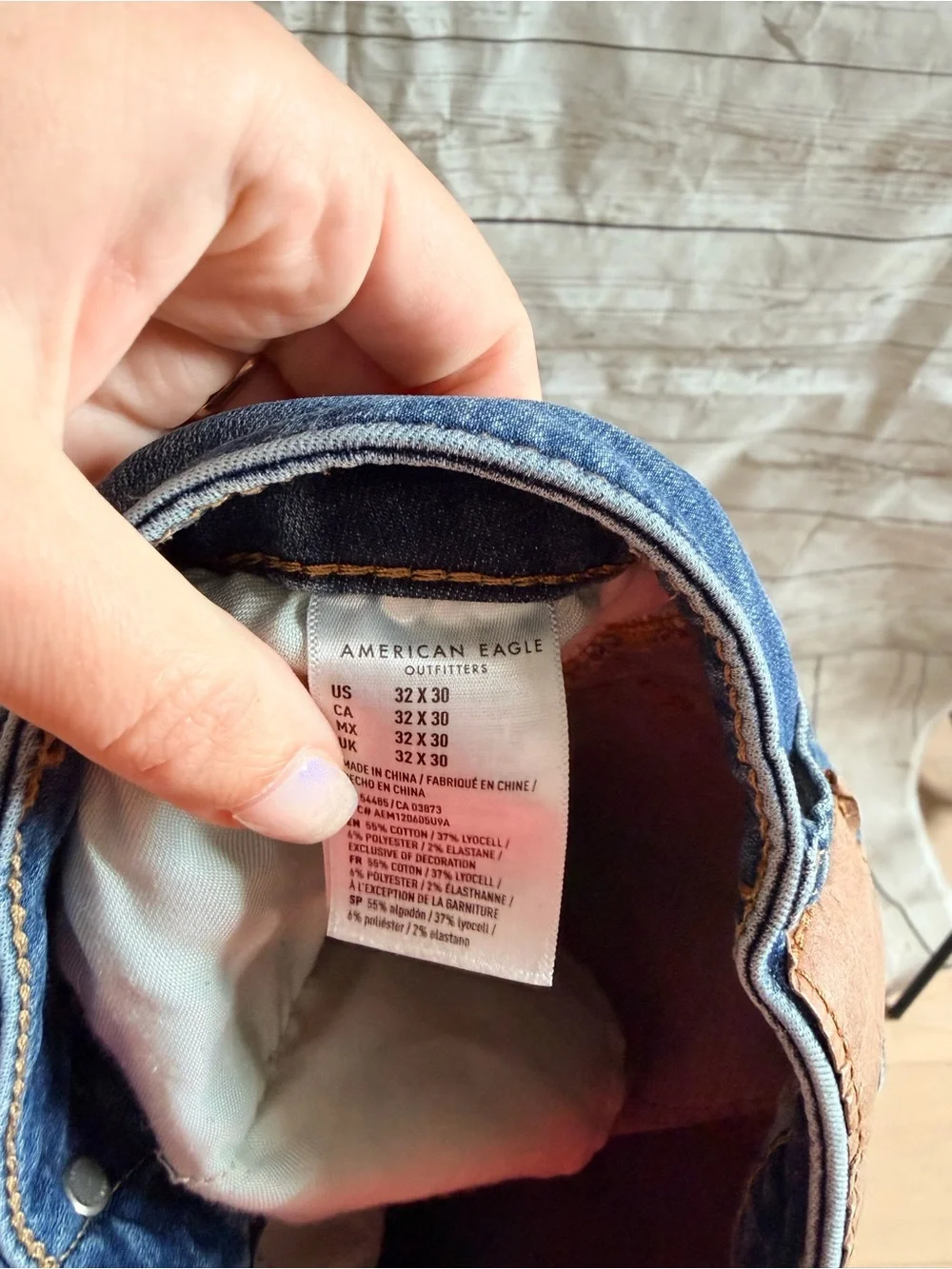 American Eagle Outfitters Slim Blue Washed Jeans